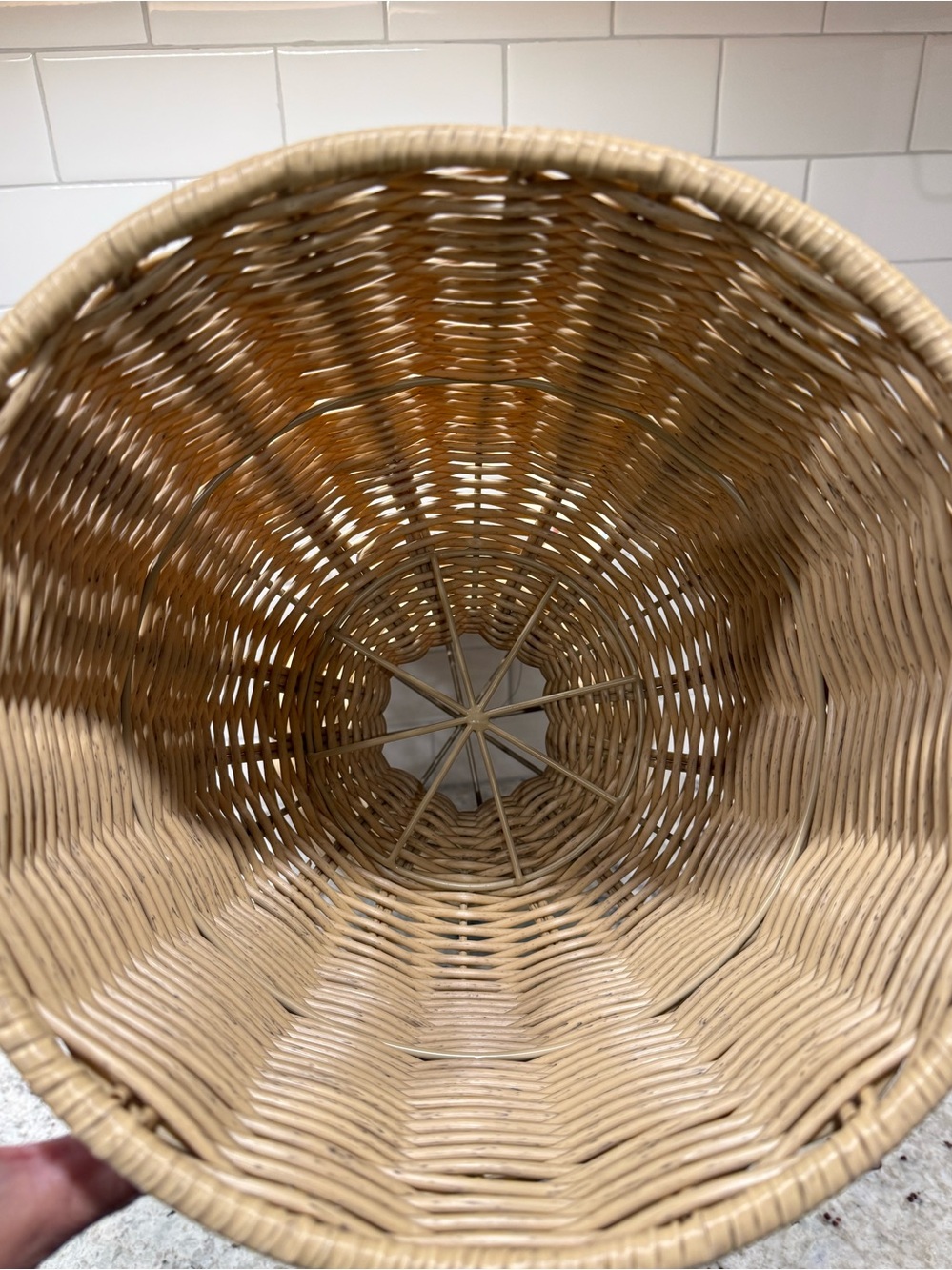 Rattan Reversible Outdoor Planter Basket - Hearth & Hand - 24 in NWOT - Picture 8 of 9